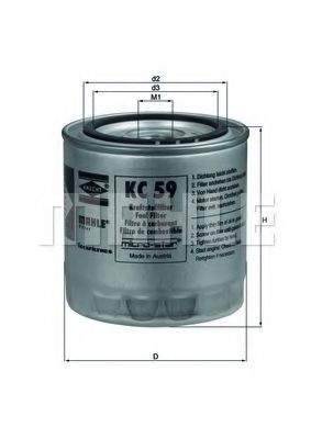 KNECHT KC 59 Топливный фильтр для MAZDA E-SERIE (Мазда Э-сэриэ) KNECHT KC 59 Топливный фильтр для MAZDA E-SERIE (Мазда Э-сэриэ)