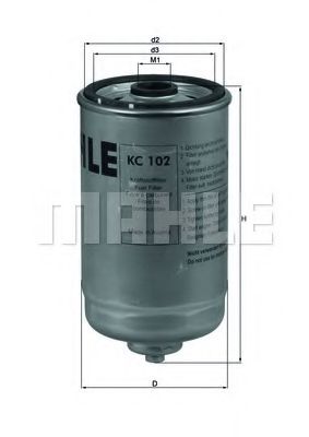 KNECHT KC 102 Топливный фильтр для MAN M 90 (Ман М 90) KNECHT KC 102 Топливный фильтр для MAN M 90 (Ман М 90)