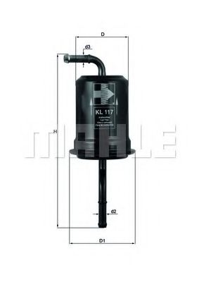 KNECHT KL 117 Топливный фильтр для MAZDA 626 III (Мазда 626 3) KNECHT KL 117 Топливный фильтр для MAZDA 626 III (Мазда 626 3)