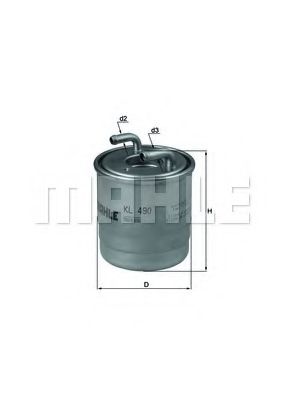 KNECHT KL 490D Топливный фильтр для MERCEDES-BENZ GLK-CLASS (Мэрcэдэс-бэнз Глк-cласс) KNECHT KL 490D Топливный фильтр для MERCEDES-BENZ GLK-CLASS (Мэрcэдэс-бэнз Глк-cласс)