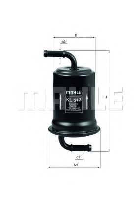 KNECHT KL 512 Топливный фильтр для MAZDA 121 METRO (Мазда 121 мэтро) KNECHT KL 512 Топливный фильтр для MAZDA 121 METRO (Мазда 121 мэтро)