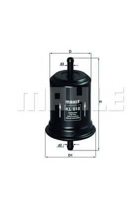 KNECHT KL 518 Топливный фильтр для DAIHATSU STORIA (Дайхатсу Сториа) KNECHT KL 518 Топливный фильтр для DAIHATSU STORIA (Дайхатсу Сториа)