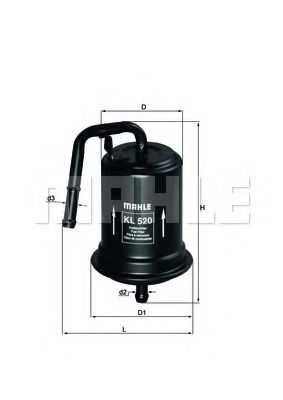 KNECHT KL 520 Топливный фильтр для DAIHATSU PYZAR (Дайхатсу Пъзар) KNECHT KL 520 Топливный фильтр для DAIHATSU PYZAR (Дайхатсу Пъзар)