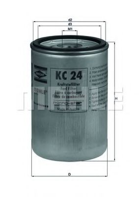 KNECHT KC 24 Топливный фильтр для RENAULT TRUCKS MIDLUM (Рено трак Мидлум) KNECHT KC 24 Топливный фильтр для RENAULT TRUCKS MIDLUM (Рено трак Мидлум)