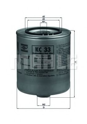 KNECHT KC 33 Топливный фильтр для BMW 5 (Бмв 5) KNECHT KC 33 Топливный фильтр для BMW 5 (Бмв 5)