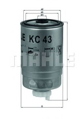 KNECHT KC 43 Топливный фильтр для IVECO DAILY III (Ивеко Даилъ 3) KNECHT KC 43 Топливный фильтр для IVECO DAILY III (Ивеко Даилъ 3)