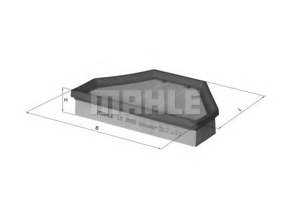 KNECHT LX 2005 Воздушный фильтр 