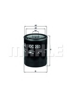 KNECHT OC 203 Масляный фильтр для FORD FIESTA (Форд Фиэста) KNECHT OC 203 Масляный фильтр для FORD FIESTA (Форд Фиэста)