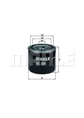 KNECHT OC 205 Масляный фильтр для KIA BESTA (Киа Бэста) KNECHT OC 205 Масляный фильтр для KIA BESTA (Киа Бэста)