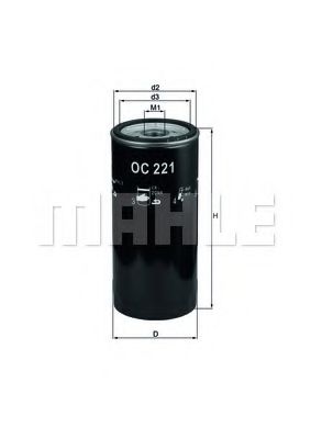 KNECHT OC 221 Масляный фильтр для AUDI 90 (Ауди 90) KNECHT OC 221 Масляный фильтр для AUDI 90 (Ауди 90)