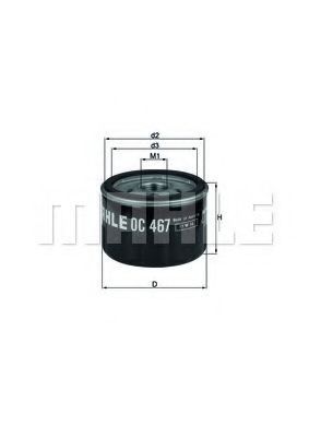 KNECHT OC 467 Масляный фильтр для NISSAN MICRA III (Ниссан Микра 3) KNECHT OC 467 Масляный фильтр для NISSAN MICRA III (Ниссан Микра 3)