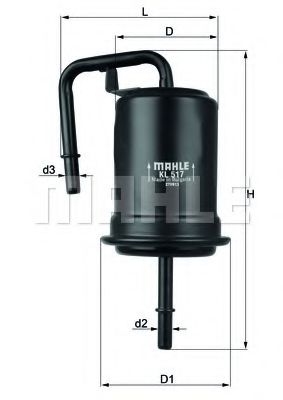 KNECHT KL 517 Топливный фильтр для MAZDA MX-5 II (Мазда Мx-5 2) KNECHT KL 517 Топливный фильтр для MAZDA MX-5 II (Мазда Мx-5 2)