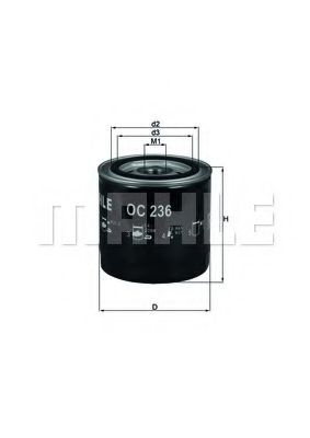 KNECHT OC 236 Масляный фильтр для NISSAN NP300 (Ниссан Нп300) KNECHT OC 236 Масляный фильтр для NISSAN NP300 (Ниссан Нп300)