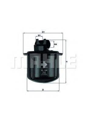 KNECHT KL 108 Топливный фильтр для ROVER 600 (Ровер 600) KNECHT KL 108 Топливный фильтр для ROVER 600 (Ровер 600)