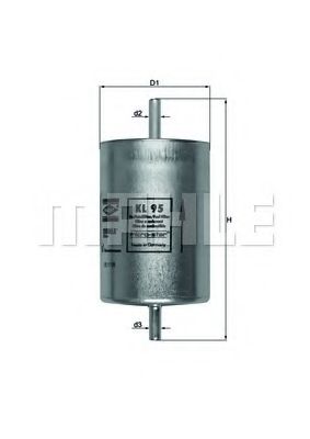 KNECHT KL 95 Топливный фильтр для RENAULT (Рено) KNECHT KL 95 Топливный фильтр для RENAULT (Рено)