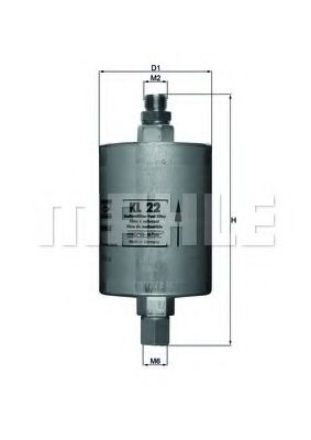 KNECHT KL 22 Топливный фильтр для PORSCHE (Порше) KNECHT KL 22 Топливный фильтр для PORSCHE (Порше)