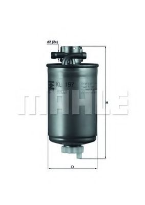 KNECHT KL 197 Топливный фильтр для AUDI A2 (Ауди А2) KNECHT KL 197 Топливный фильтр для AUDI A2 (Ауди А2)