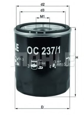 KNECHT OC 237/1 Масляный фильтр для ROVER (Ровер) KNECHT OC 237/1 Масляный фильтр для ROVER (Ровер)