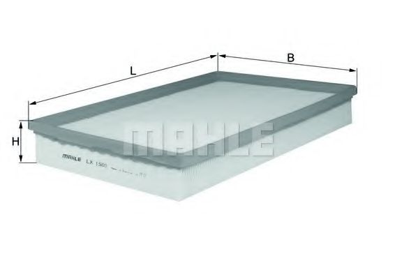 KNECHT LX 1500 Воздушный фильтр 