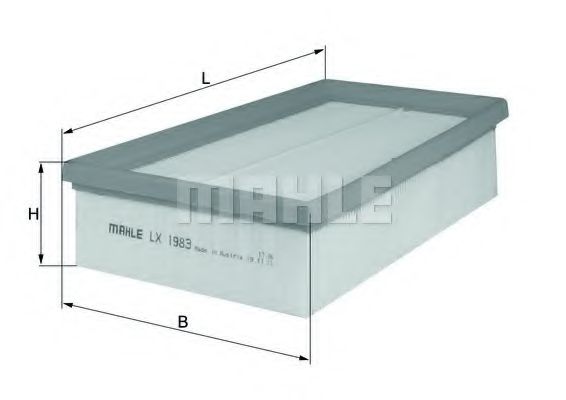 KNECHT LX 1983 Воздушный фильтр 