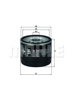 KNECHT OC 239 Масляный фильтр для KIA BESTA (Киа Бэста) KNECHT OC 239 Масляный фильтр для KIA BESTA (Киа Бэста)