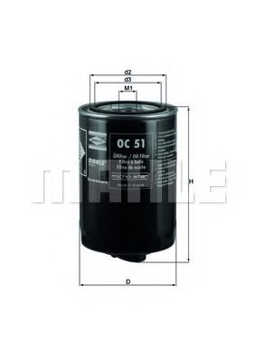 KNECHT OC 51 Масляный фильтр для VOLKSWAGEN (Фольксваген) KNECHT OC 51 Масляный фильтр для VOLKSWAGEN (Фольксваген)