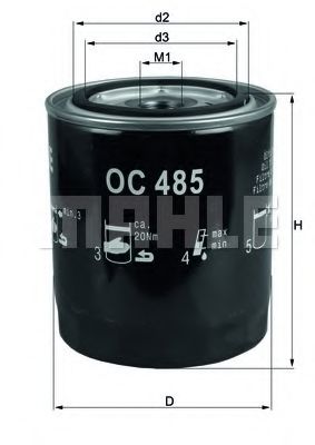 KNECHT OC 485 Масляный фильтр для VOLKSWAGEN (Фольксваген) KNECHT OC 485 Масляный фильтр для VOLKSWAGEN (Фольксваген)