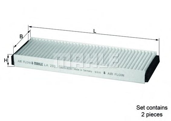 KNECHT LA 239/S Фильтр, воздух во внутренном пространстве для AUDI (Ауди) KNECHT LA 239/S Фильтр, воздух во внутренном пространстве для AUDI (Ауди)