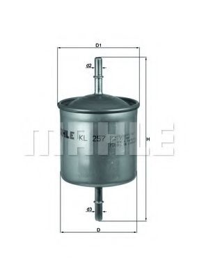 KNECHT KL 257 Топливный фильтр для VOLVO XC70 II (Вольво Xc70 2) KNECHT KL 257 Топливный фильтр для VOLVO XC70 II (Вольво Xc70 2)