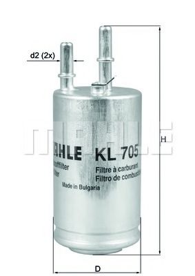 KNECHT KL 705 Топливный фильтр для VOLVO XC70 II (Вольво Xc70 2) KNECHT KL 705 Топливный фильтр для VOLVO XC70 II (Вольво Xc70 2)