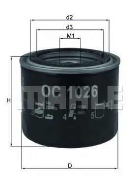 KNECHT OC 1026 Масляный фильтр 