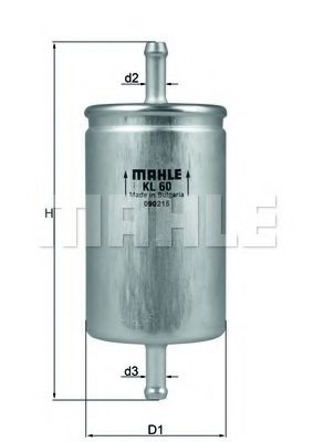 KNECHT KL 60 Топливный фильтр для SKODA (Шкода) KNECHT KL 60 Топливный фильтр для SKODA (Шкода)