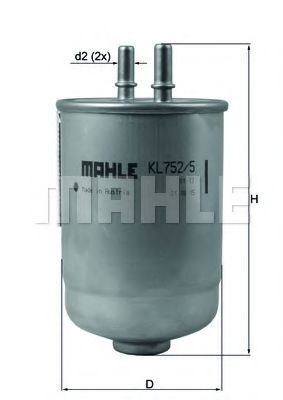 KNECHT KL 752/5D Топливный фильтр для RENAULT GRAND SCNIC III (Рено Гранд сценик 3) KNECHT KL 752/5D Топливный фильтр для RENAULT GRAND SCNIC III (Рено Гранд сценик 3)