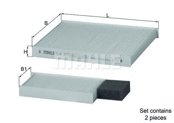 KNECHT LA 570/S Фильтр, воздух во внутренном пространстве для KIA (Киа) KNECHT LA 570/S Фильтр, воздух во внутренном пространстве для KIA (Киа)
