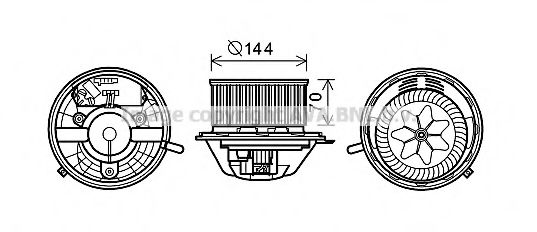 PRASCO BW8454 Электродвигатель, вентиляция салона для BMW Z4 (Бмв Z4) PRASCO BW8454 Электродвигатель, вентиляция салона для BMW Z4 (Бмв Z4)