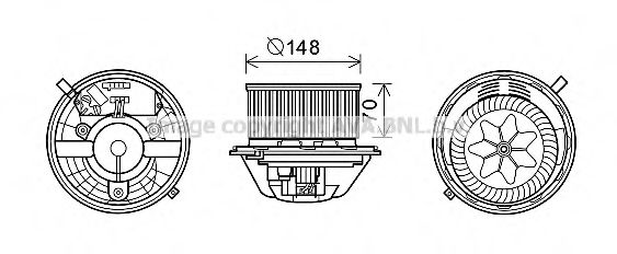 PRASCO BW8462 Электродвигатель, вентиляция салона для BMW Z4 (Бмв Z4) PRASCO BW8462 Электродвигатель, вентиляция салона для BMW Z4 (Бмв Z4)