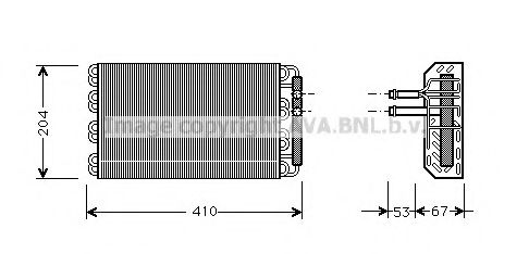 PRASCO BWV019 Испаритель, кондиционер для BMW 7 (Бмв 7) PRASCO BWV019 Испаритель, кондиционер для BMW 7 (Бмв 7)