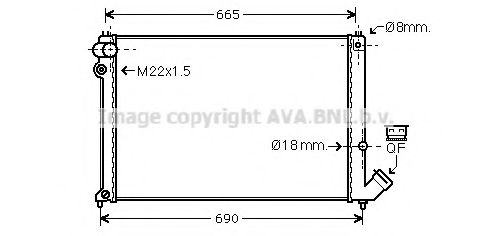 PRASCO CN2139 Радиатор, охлаждение двигателя 
