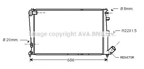 PRASCO CNA2064 Радиатор, охлаждение двигателя для CITROëN (Cитроëн) PRASCO CNA2064 Радиатор, охлаждение двигателя для CITROëN (Cитроëн)
