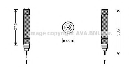 PRASCO CND204 Осушитель, кондиционер для PEUGEOT 407 (Пежо 407) PRASCO CND204 Осушитель, кондиционер для PEUGEOT 407 (Пежо 407)