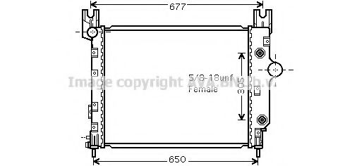 PRASCO CR2091 Радиатор, охлаждение двигателя для DODGE DAKOTA (Додж Дакота) PRASCO CR2091 Радиатор, охлаждение двигателя для DODGE DAKOTA (Додж Дакота)