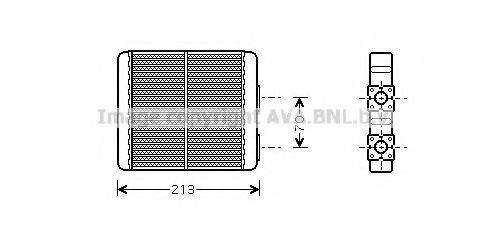 PRASCO DN6226 Теплообменник, отопление салона для NISSAN (Ниссан) PRASCO DN6226 Теплообменник, отопление салона для NISSAN (Ниссан)