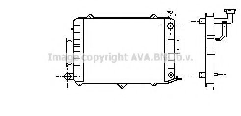 PRASCO DU2017 Радиатор, охлаждение двигателя 