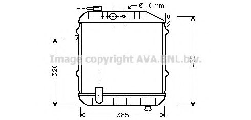 PRASCO DU2030 Радиатор, охлаждение двигателя 