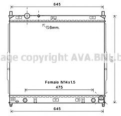 PRASCO DW2121 Радиатор, охлаждение двигателя 