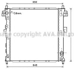 PRASCO DW2123 Радиатор, охлаждение двигателя 