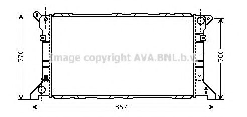 PRASCO FD2205 Радиатор, охлаждение двигателя 