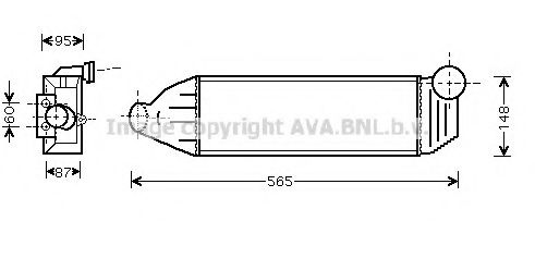 PRASCO FD4308 Интеркулер для FORD MONDEO (Форд Мондэо) PRASCO FD4308 Интеркулер для FORD MONDEO (Форд Мондэо)