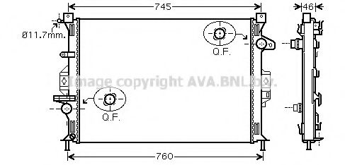 PRASCO FDA2421 Радиатор, охлаждение двигателя для VOLVO (Вольво) PRASCO FDA2421 Радиатор, охлаждение двигателя для VOLVO (Вольво)