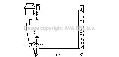 PRASCO FT2043 Радиатор, охлаждение двигателя для FIAT STRADA II (Фиат Страда 2) PRASCO FT2043 Радиатор, охлаждение двигателя для FIAT STRADA II (Фиат Страда 2)